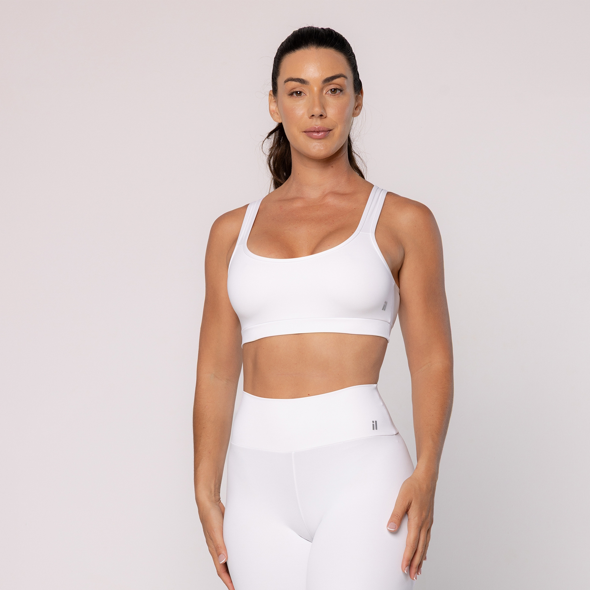 Top em Poliamida Lisa com Alça Larga - Branco - Branco P Top em Poliamida Lisa com Alça Larga - Branco - Branco P