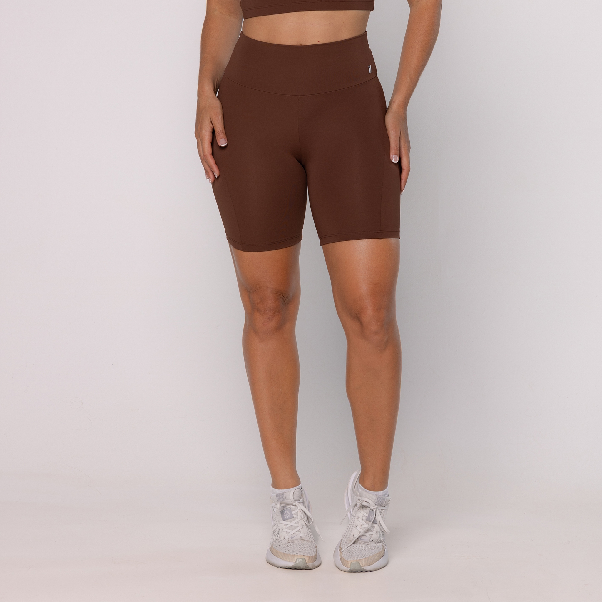 Short Legging com Costuras Laterais - Capuccino - Cappucino P Short Legging com Costuras Laterais - Capuccino - Cappucino P