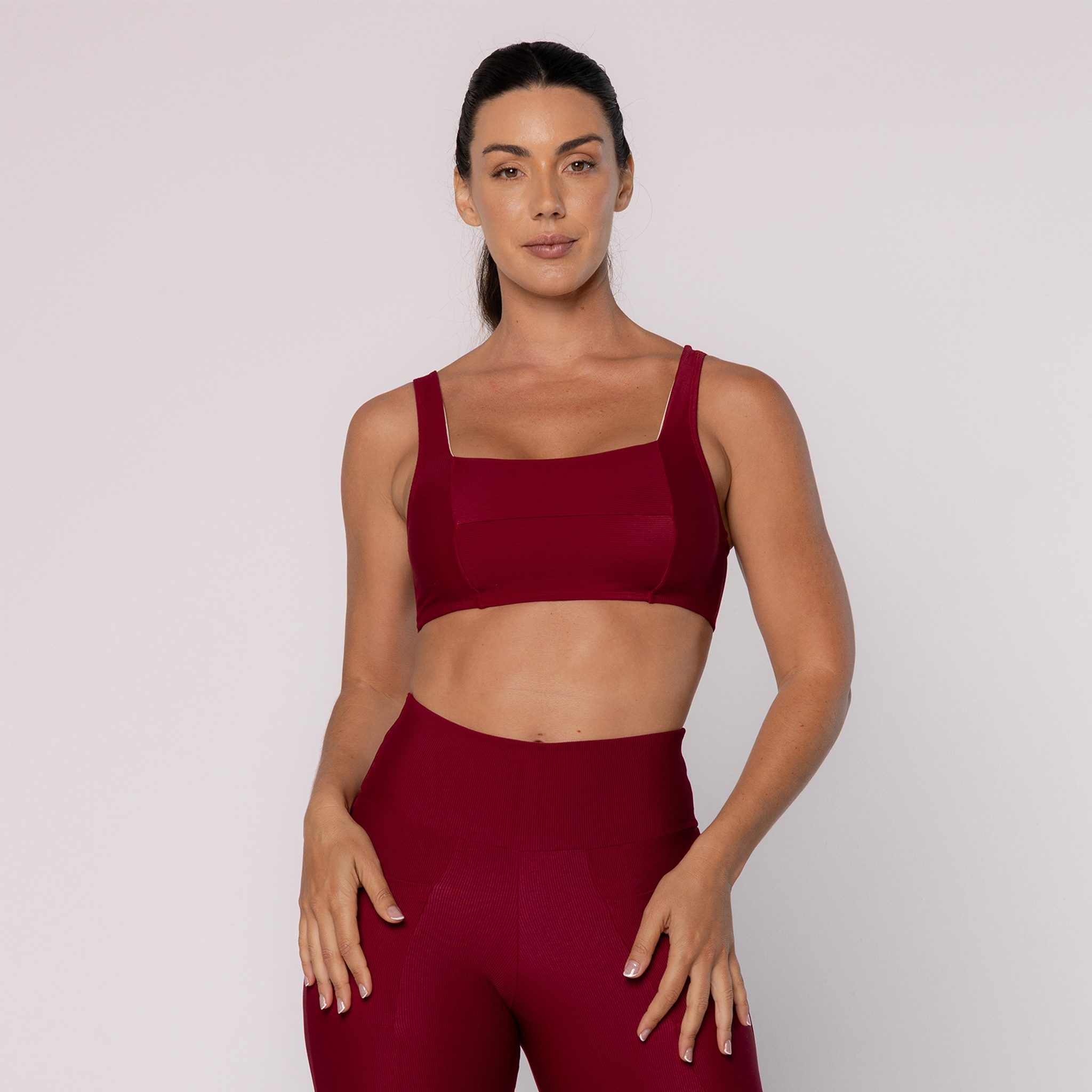 Top com Recortes Canelado - Pink - Carmin P Top com Recortes Canelado - Pink - Carmin P