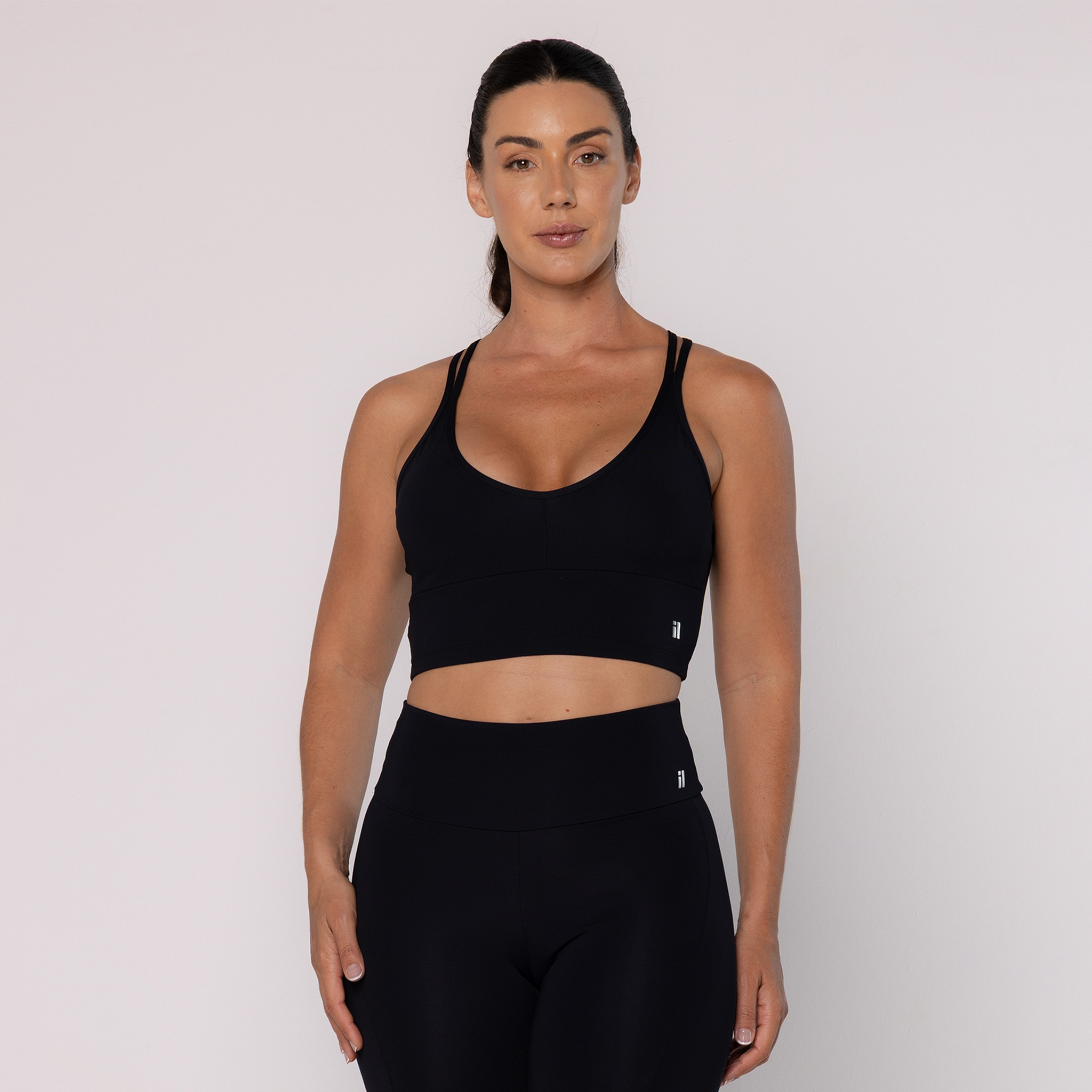 Cropped Alça Trançada com Bojo Removivel - Preto