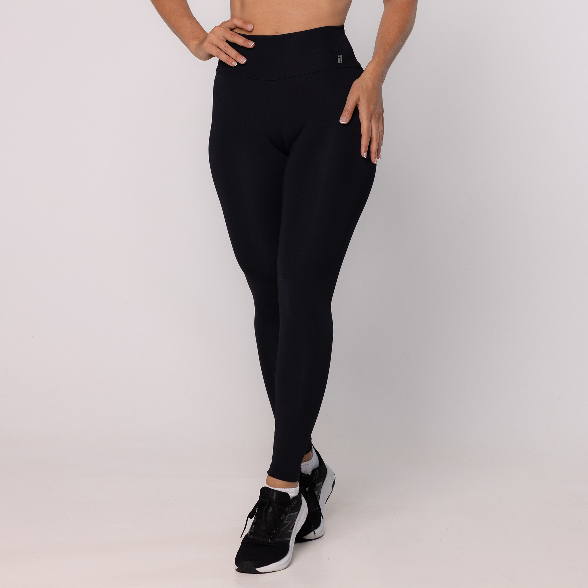 Calça Leggin Básica - Preto - Preto P Calça Leggin Básica - Preto - Preto P