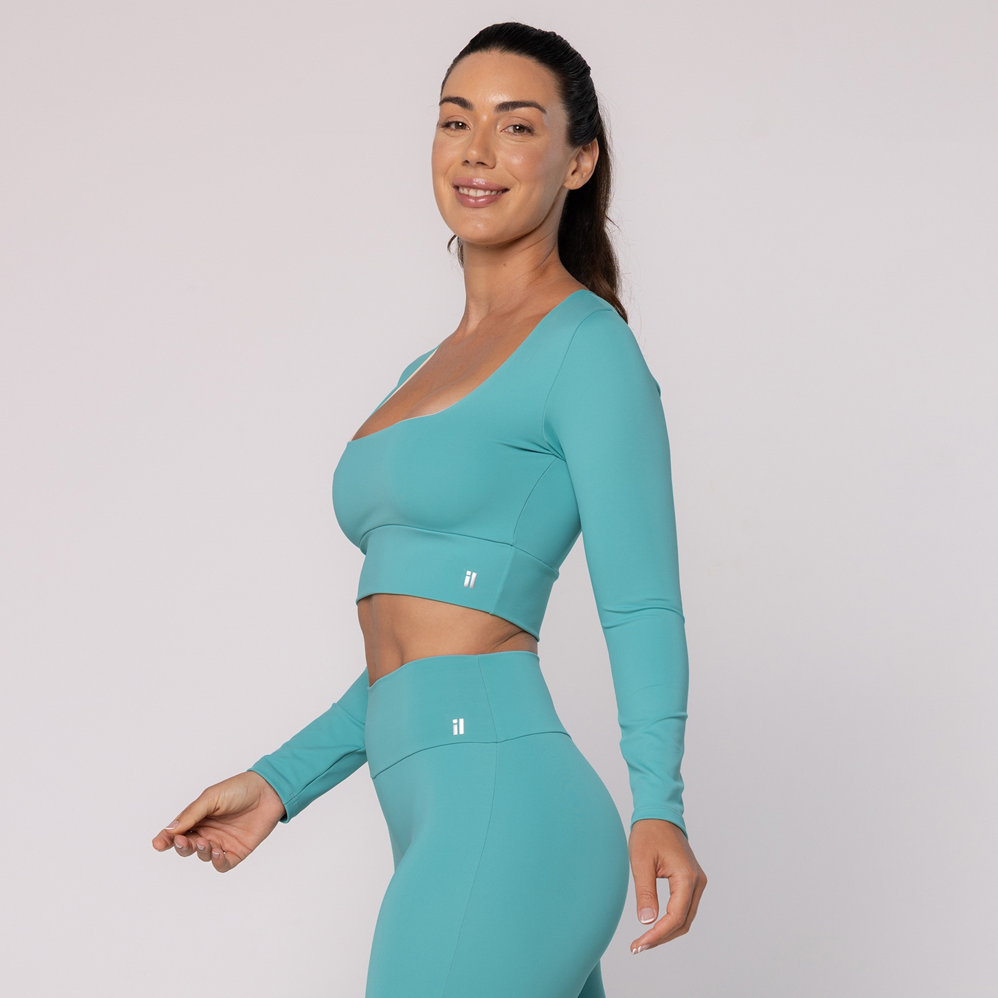 Cropped com Decote Quadrado - Marine