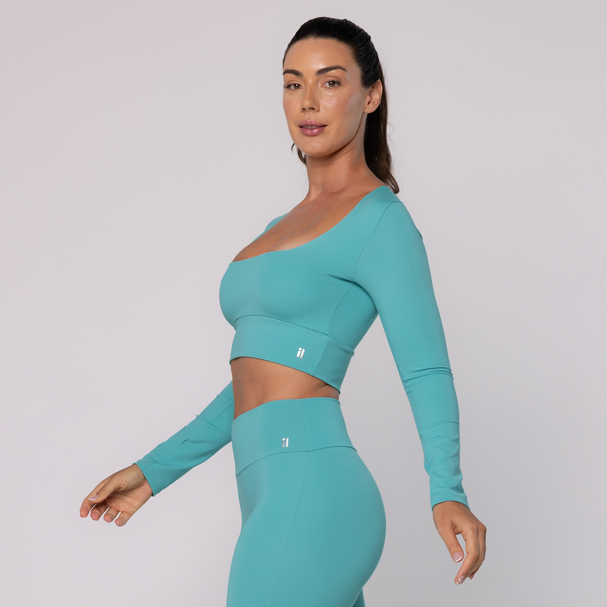 Cropped com Decote Quadrado - Marine