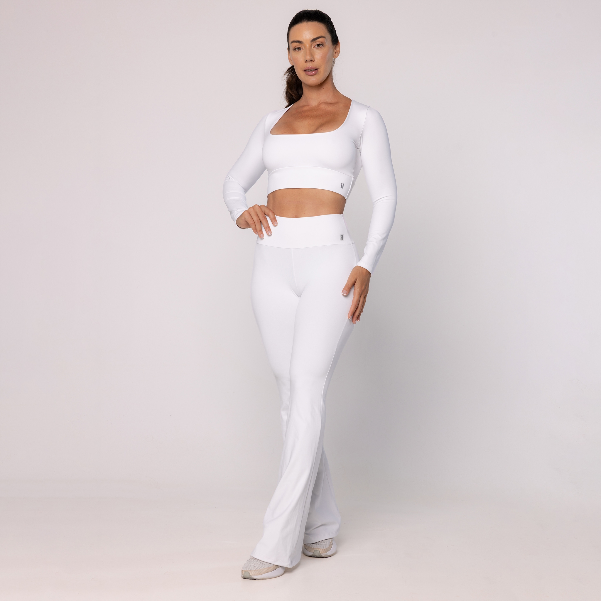 Cropped com Decote Quadrado - Branco