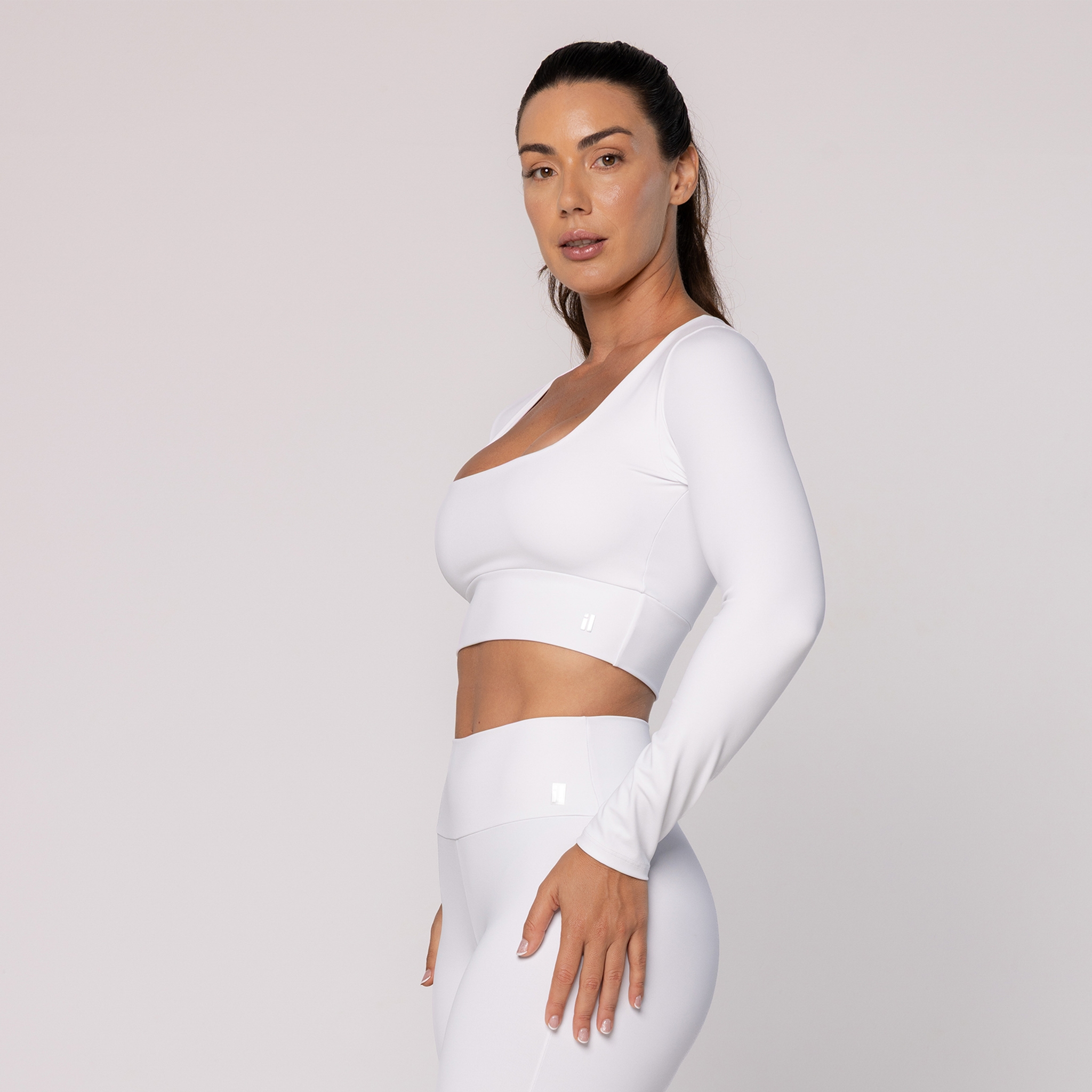 Cropped com Decote Quadrado - Branco